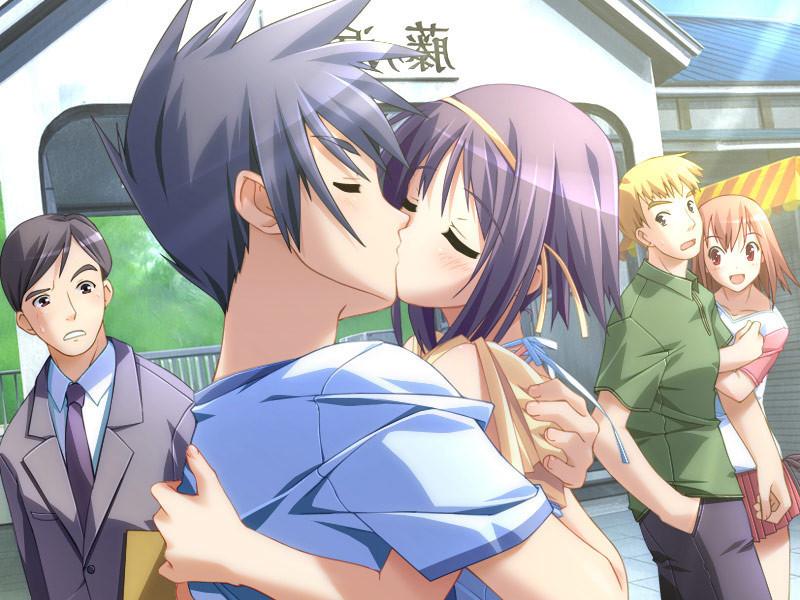 19P Busty teen hentai waitresses in short skirt uniforms want sex