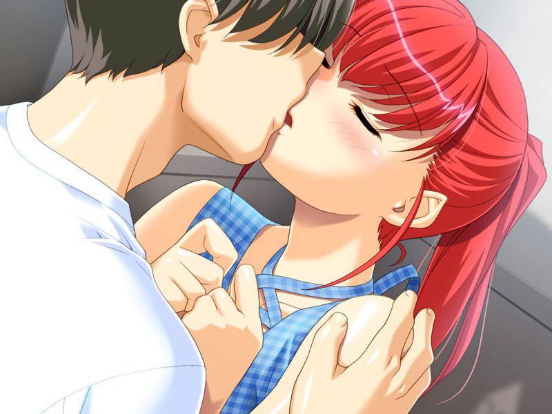19P A beautiful tale of teen hentai lovers with perfect tits kissing