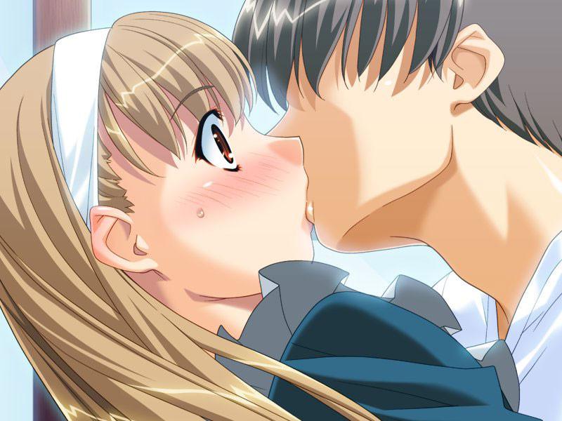 19P A beautiful tale of teen hentai lovers with perfect tits kissing
