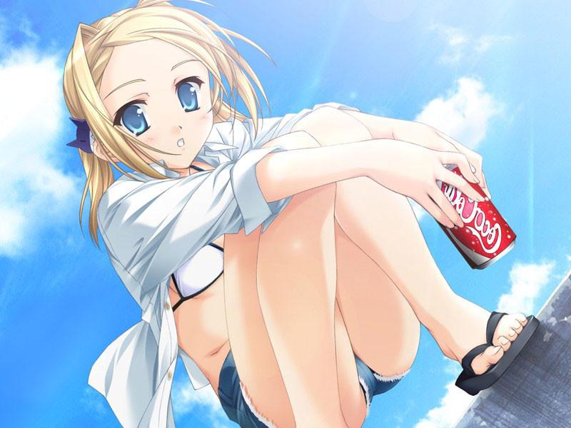20P Blue eye blonde hair hentai bombshell with perfect tits and ass