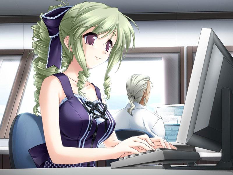 20P Blue eye blonde hair hentai bombshell with perfect tits and ass
