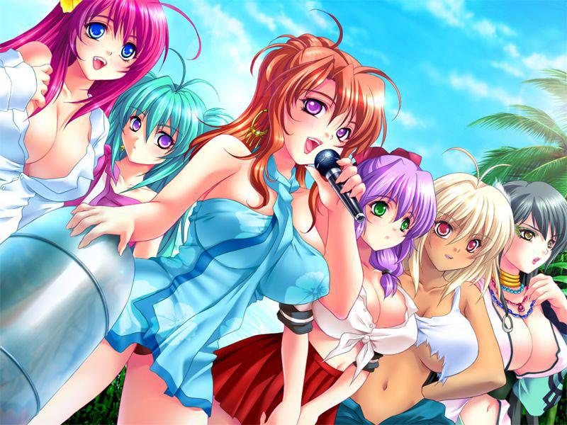19P Beautiful young hentai lovers with humongously big breasts party