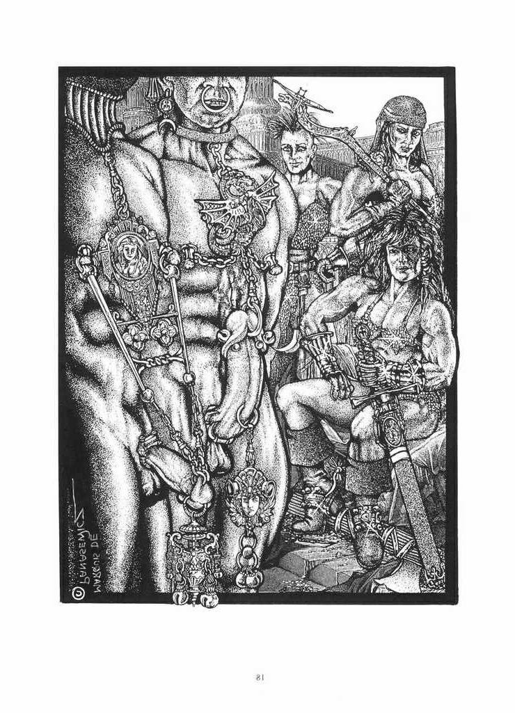 15P horrific dungeon bondage drawings