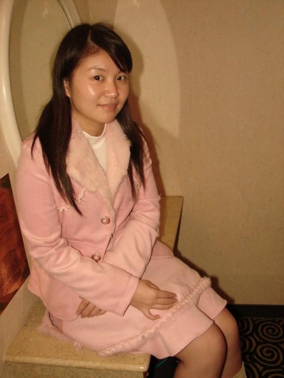 16P Cute and chubby Chinese girl posing for the camera