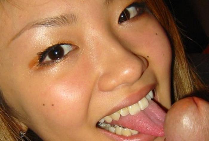 16P Asian coed goes full nude in couch shows squeezable tits