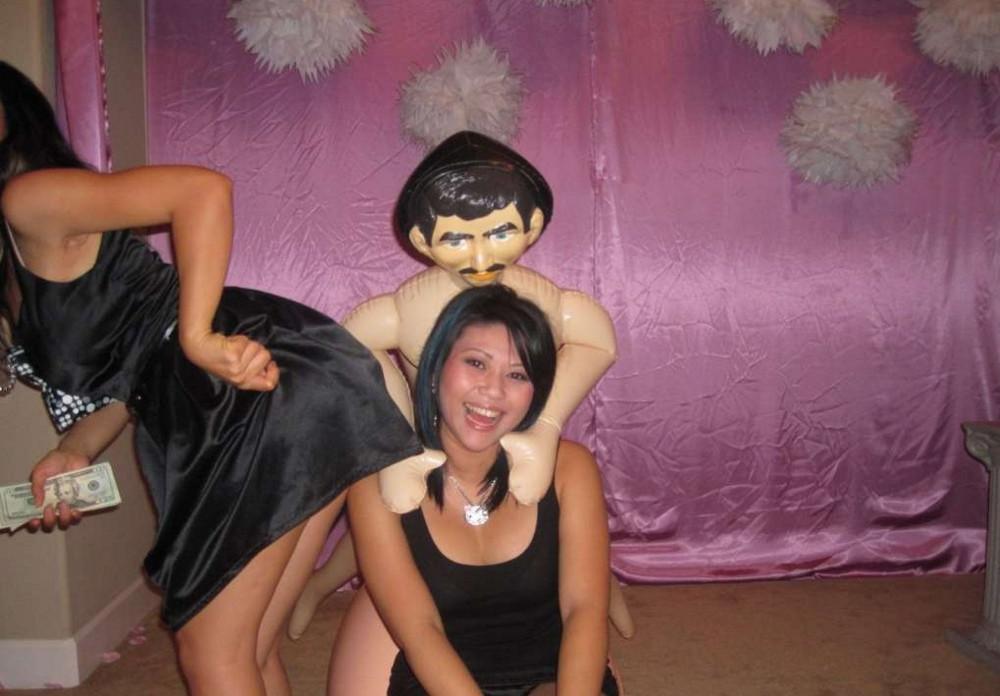16P Asian coed goes full nude in couch shows squeezable tits