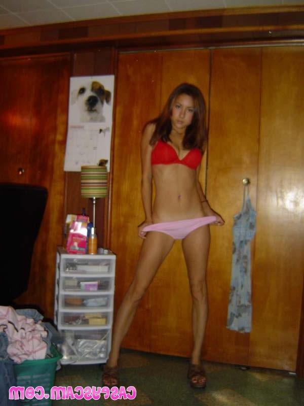 16P Cute amateur asian teen posing in panties