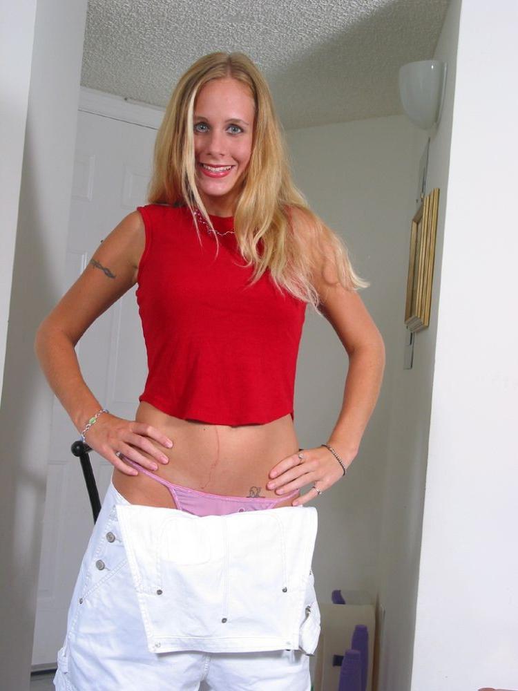 17P Sexy Small Tit Blonde Wife Bends Over To Show Her Perky Ass