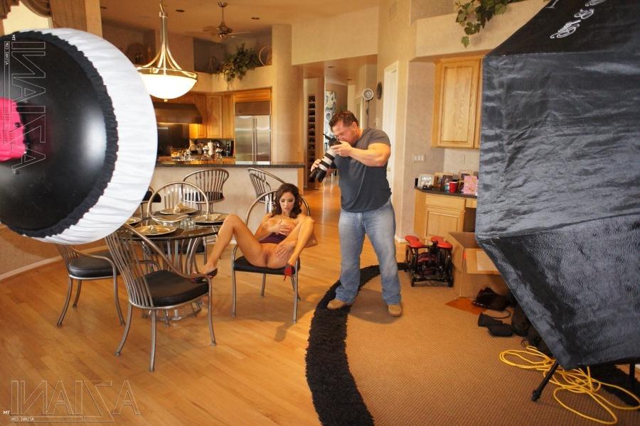 15P Some behind the scenes footage of sweet, sassy and sexy busty brunette, Danni Co