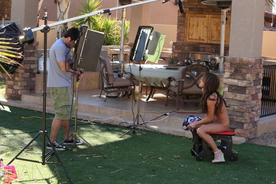 15P Be a fly on the wall and slip behind the scenes to watch beautiful Mckenzee Mile