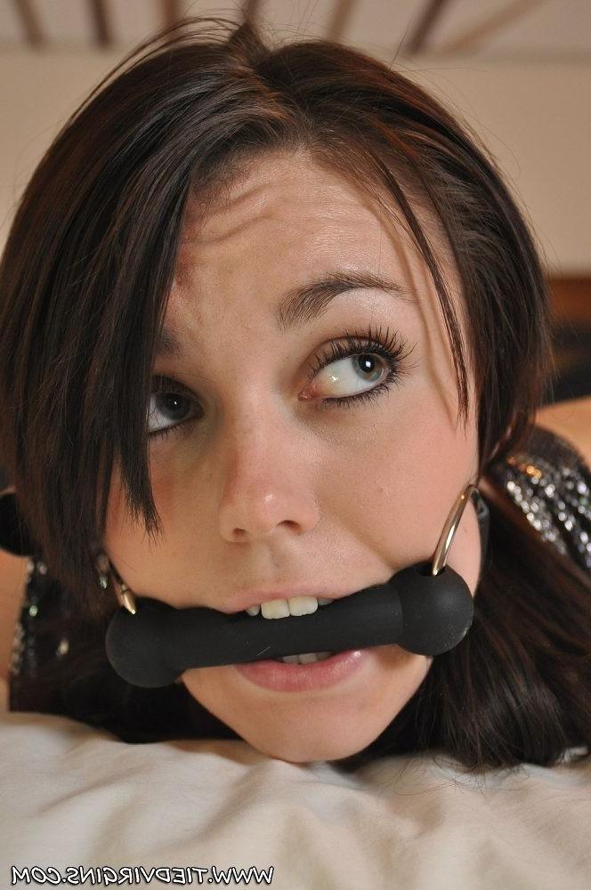 12P beautiful teen slut is hogtied at tied virgins