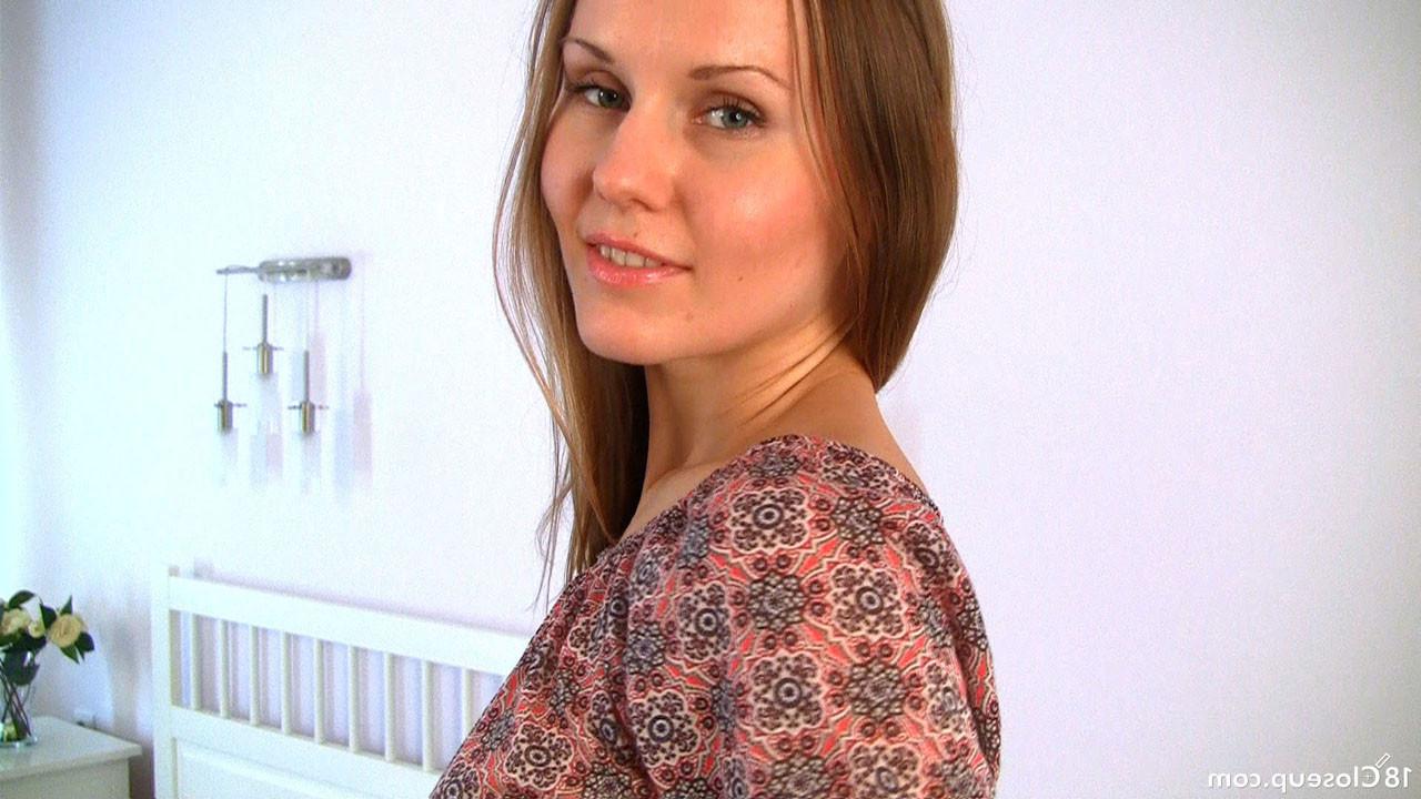 16P Beatrice Shows her Hairy Amateur Pussy