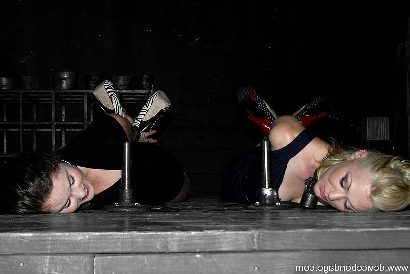 15P Samanthia Sin and Charlotte Vale under humiliating bondage