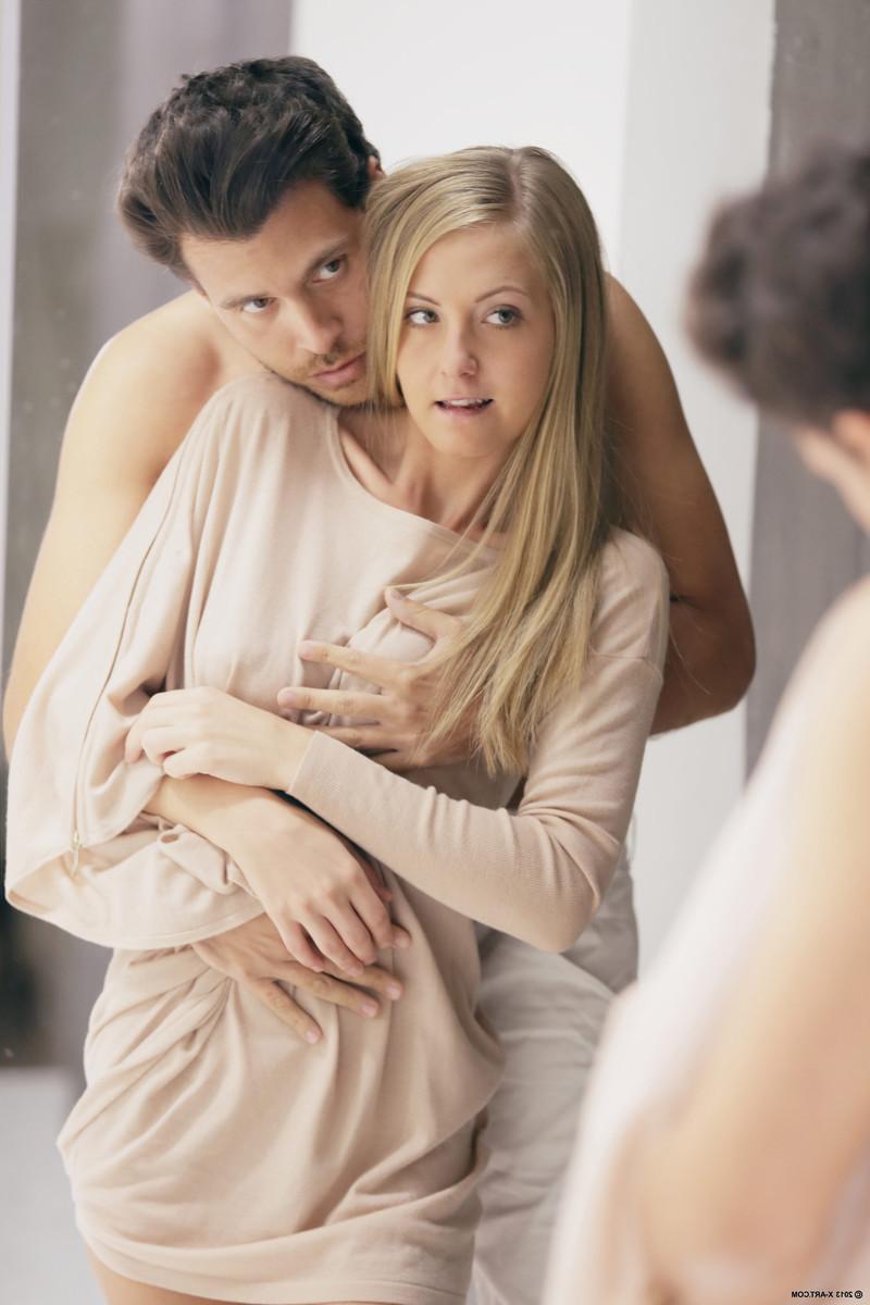 17P Sexy slender blonde babe Cecilia making love in passionate hardcore