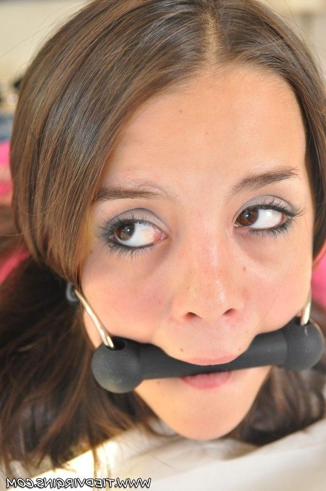 12P Tied virgin kacey is bound and gagged in the bedroom