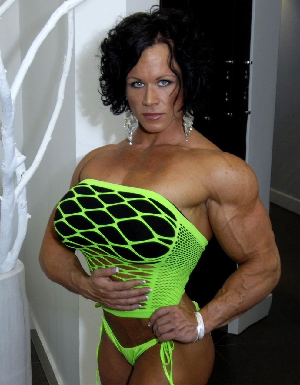 12P Massive Female Bodybuilder with huge boobs