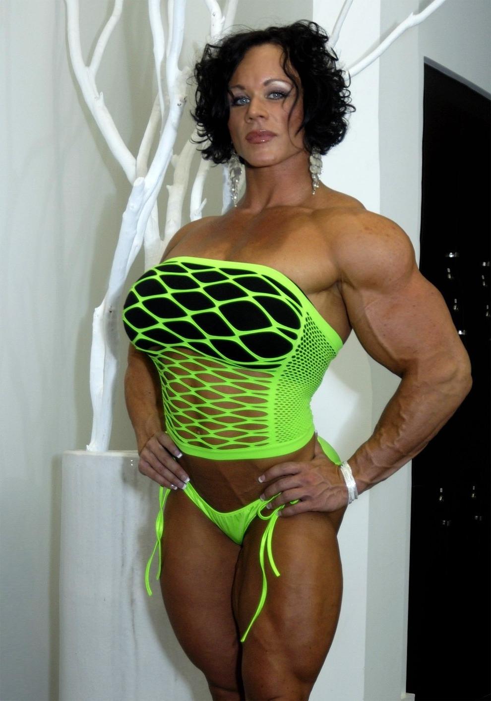12P Massive Female Bodybuilder with huge boobs