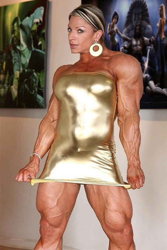 12P Massive Female Bodybuilder full of veins and ripped muscles