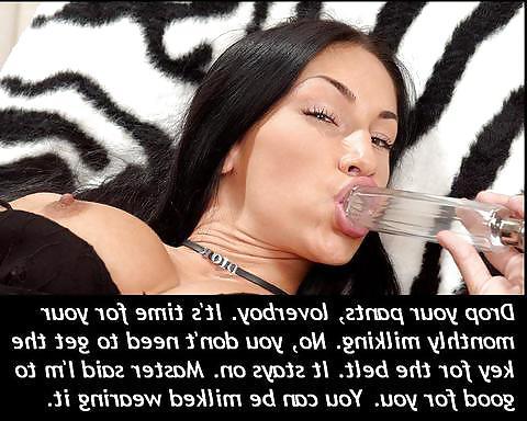 24P Male chastity captions