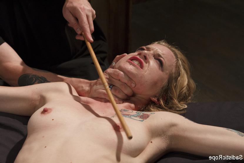 15P Petite Blonde Gets Destroyed in Extreme Bondage