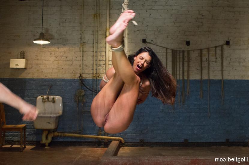 15P MILF in tight rope bondage squirting orgasms brutal suspension