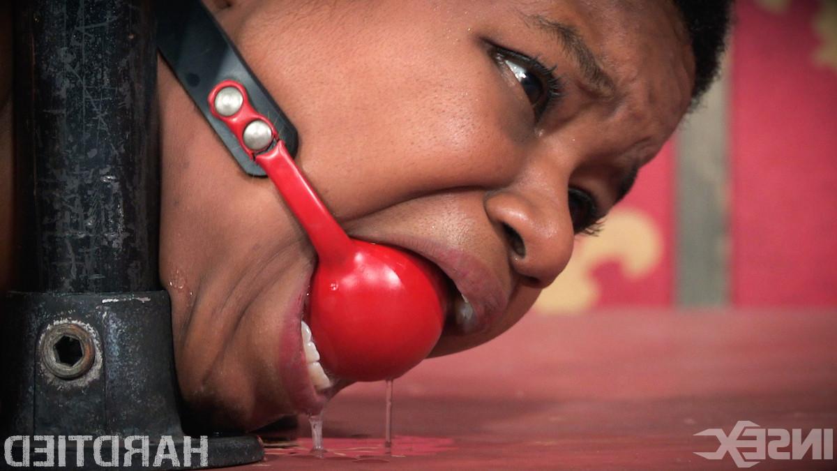 15P Small, Sexy Submissive In Tough Position Bondage!