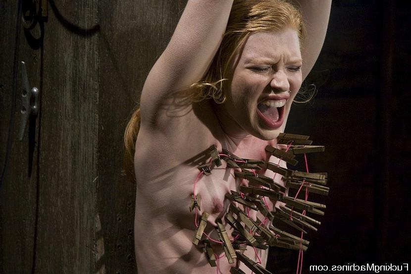 15P Sexy Madison orgasms from hard machine fucking and rope bondage