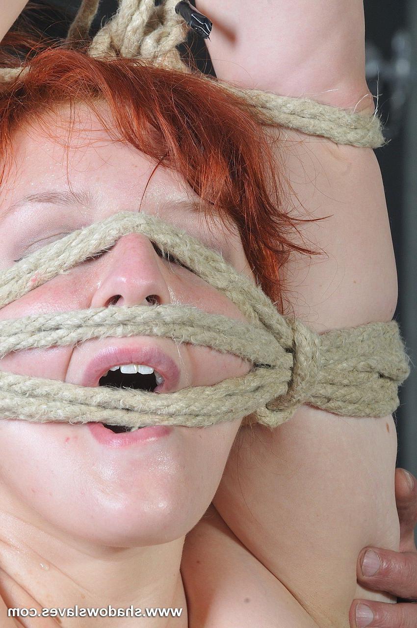 15P Swedish redhead Vicky Valkyrie tied in face bondage