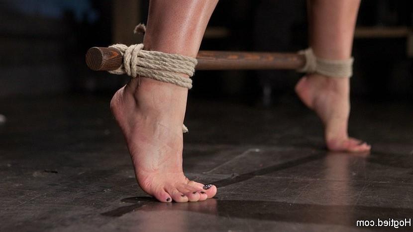 17P Cheyenne Jewel fiery redhead in bondage is spanked for non stop 