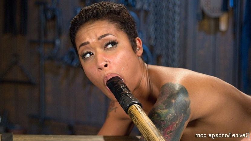 17P Skin Diamond penthouse pet squirting in brutal bondage is toy fu