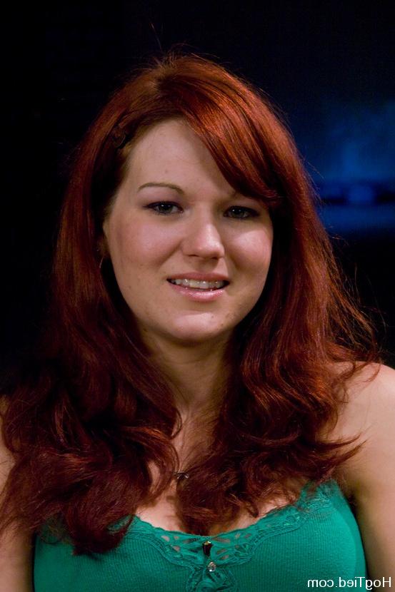 15P Kaydence Katchings beautiful redhead made to cum in rope bondage