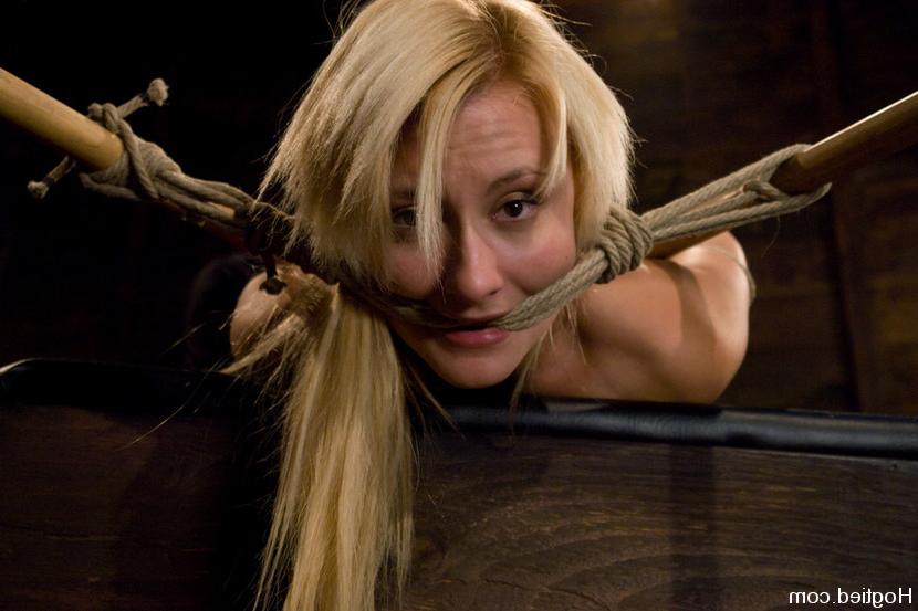 13P Mallory Rae Murphy is restrained in rope and bamboo bondage