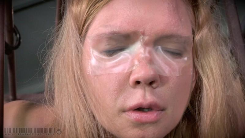 16P Rain DeGrey is put in a metal cage and pussy vibrated to orgasm
