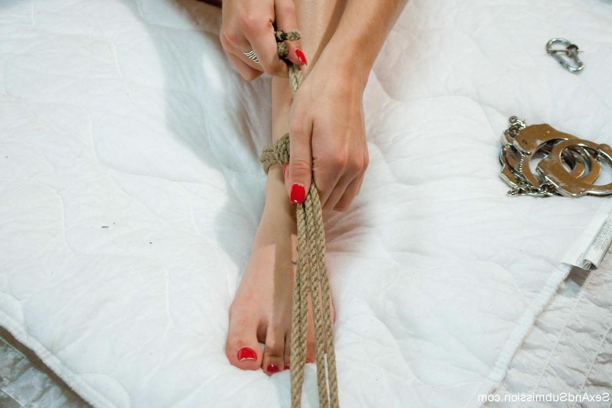 23P Babe in bondage gets ravished by wrong guy - husband's friend!