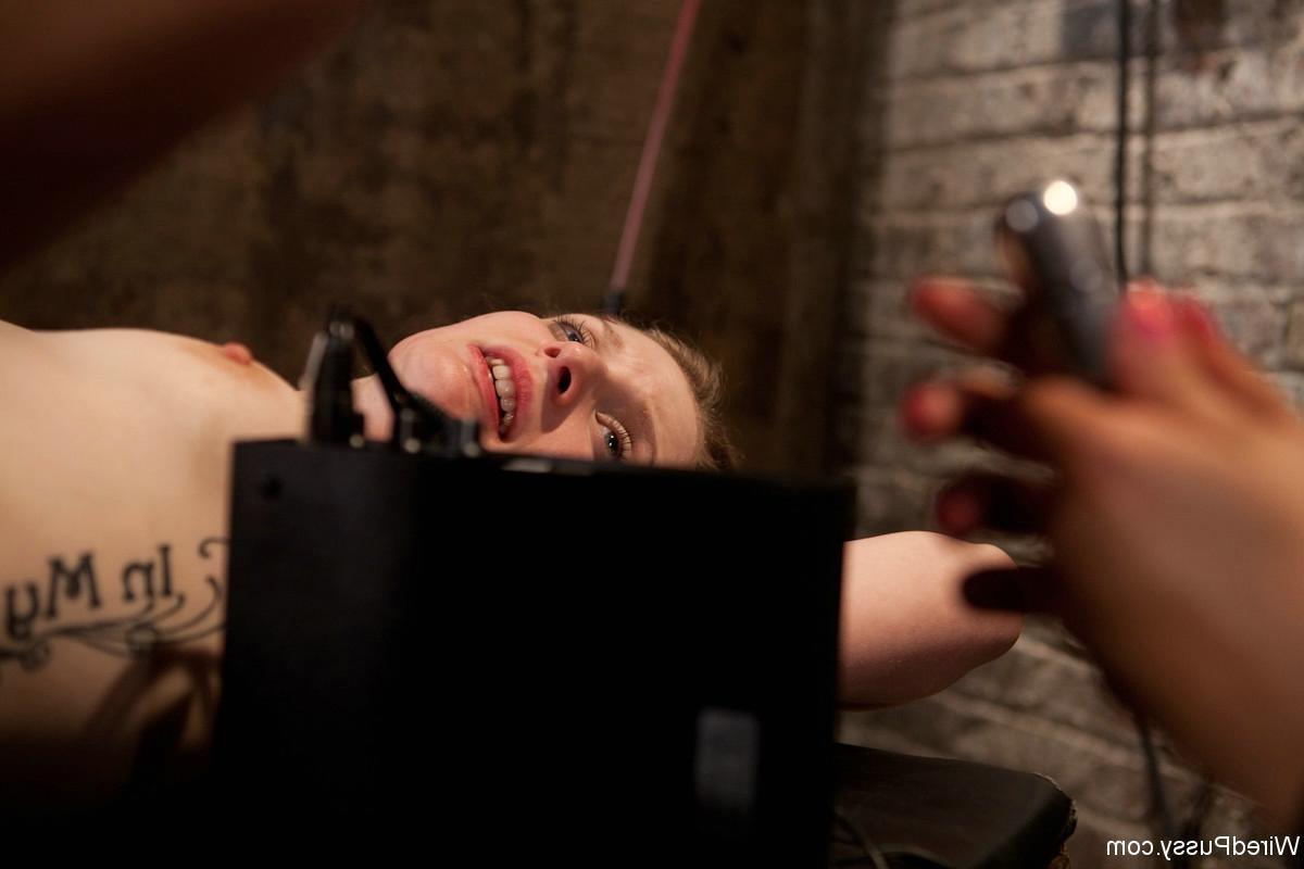 24P Ela Darling gets tied up in predicament bondage and made to cum