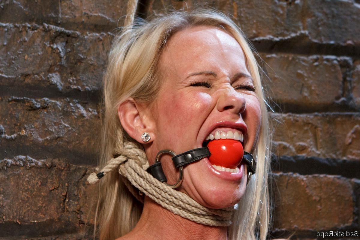 24P Hot MILF Simone Sonay suffers in brutal bondage
