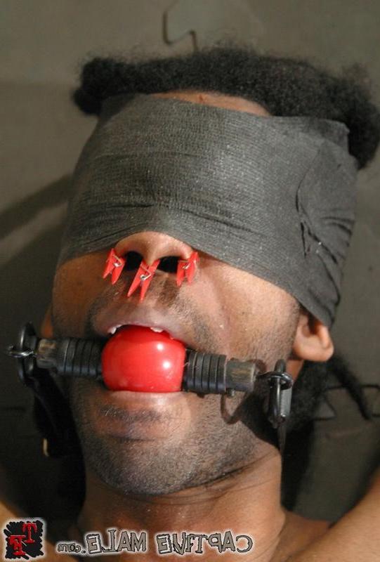18P Sandra Romain has this black boy in bondage strapon fucked