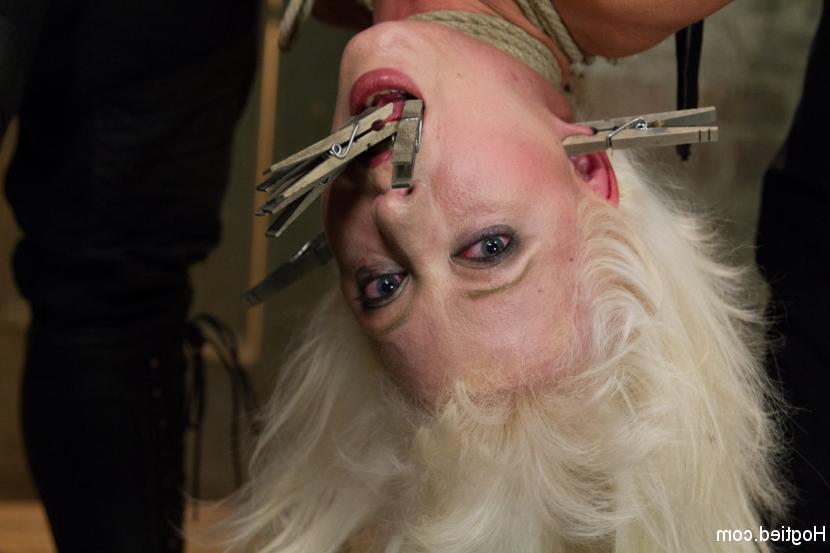 16P A blonde slavegirl gets hogtied and she seems to enjoy it
