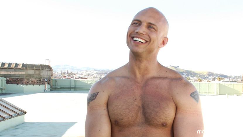 15P Bodybuilder John Magnum gets tied up, suspended, dildo fucked and edged.