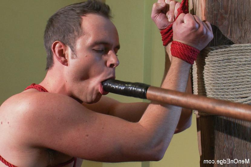15P Boy next door is getting tied up and edged for the very first time.