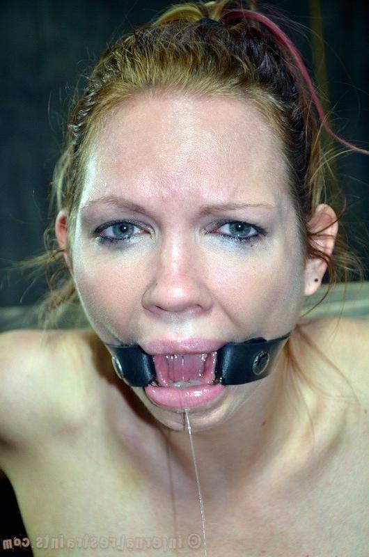 16P Rain DeGrey busty babe screaming in bondage and toyed to orgasm