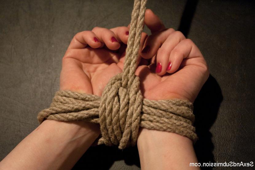 15P Cici Rhodes submissive girl in rope bondage getting ass fucked
