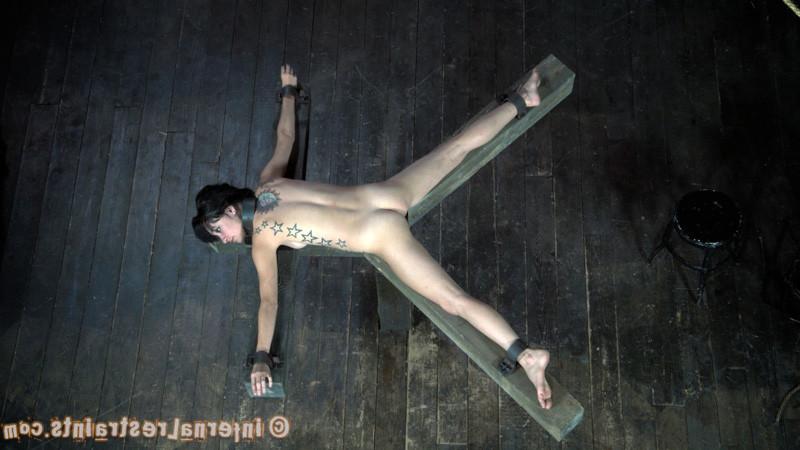 16P Juliette Black in device bondage screaming with getting toyed
