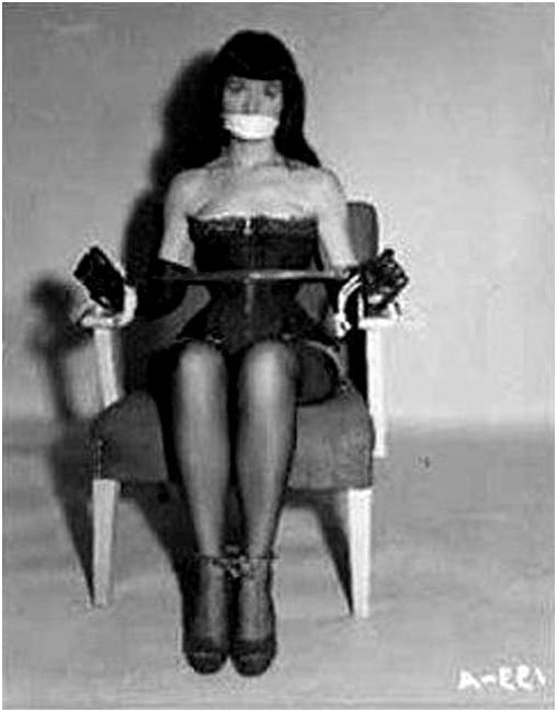 16P Retro bondage pics with Bettie Page that were made and collected in 60s