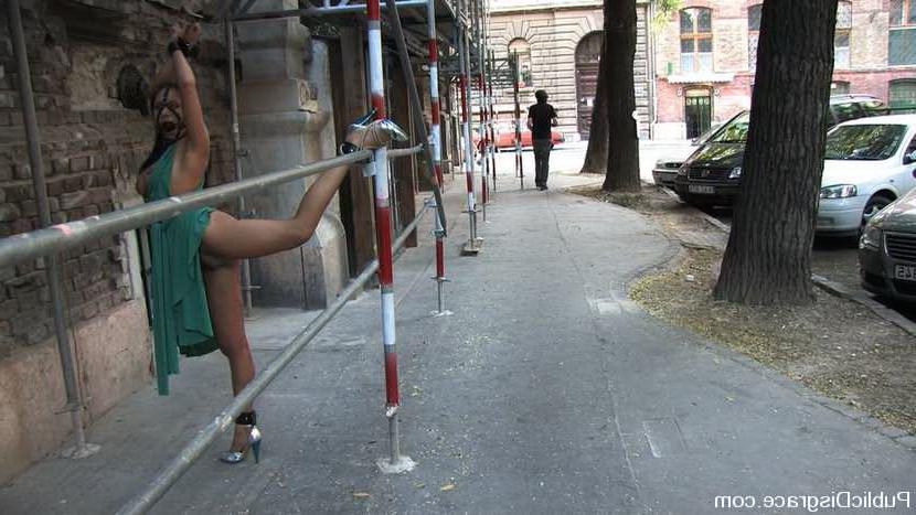15P Chick gets bondage experience and having rough sex outside