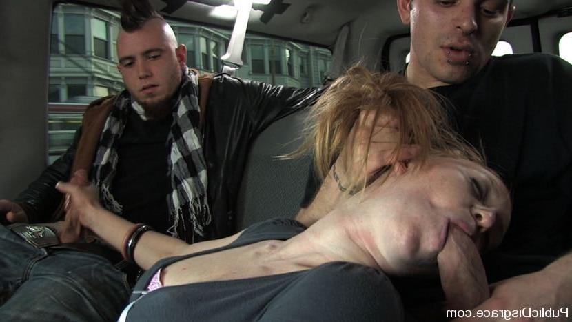 15P Ami Emerson gets bondage experience and fucked in public