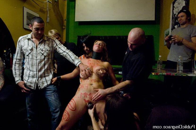 15P Naughty lass gets her bondage and fucked in wild orgy