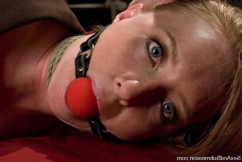 15P Blonde extremely bondaged and having rough sex in maledom