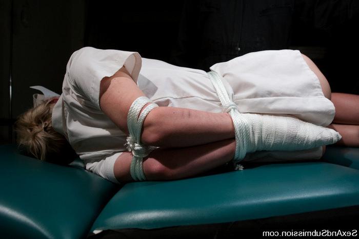15P Nurse Sin tied up and fucked