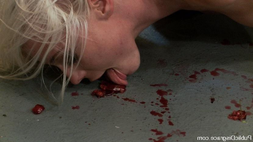 15P Blonde haired lass bondaged hard and fucked in wild orgy